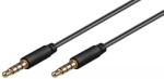 Goobay Cablu audio Jack Stereo 3.5 mm tata 4 pini - 3.5 mm tata 0.5m Goobay (63824) - balutatech