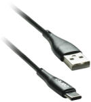 Cento Cablu USB Type C - USB 1m 3A Silicon negru CENTO C101 (CENTO-C101-TYPEC-BK) - balutatech