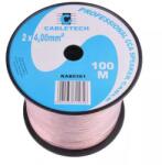 Cabletech Cablu difuzor CCA 2x4mm transparent Cabletech KAB0361 (15289)