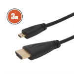 Delight Cablu micro HDMI - HDMI 3m 1080p 10.2Gbps 30AWG placat cu aur Delight 20425 (20001)