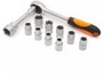 HANDY Set chei tubulare cu clichet 12buc 1 2 10-24mm Crom-Vanadiu HANDY (10857B) Surubelnita