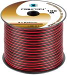 Cabletech Cablu 10m difuzor cupru 2x0.35mm rosu negru Cabletech KAB0381-10 (KAB0381-10)