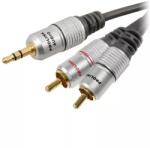 Prolink Cablu Jack 3.5 mm mufa tata - RCA mufa tata x2 15m negru PROLINK (18147)