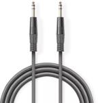 Nedis Cablu audio stereo 6.35 mm tata - 6.35 mm tata 5m gri NEDIS (COTH23020GY50)