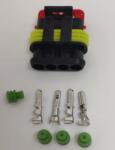 TE Connectivity Set conector cablu Superseal 1.5 mama mufa 4 pin 4 pini inclusi + 4 garnituri incluse IP67 TE Connectivity 282088-1-SET-F (282088-1-SET-F) - balutatech