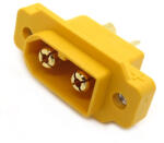 AMASS Soclu alimentare DC XT60 tata 2pini lipire montare pe panou 30A 500V galbena AMASS XT60E1-M XT60E-M (XT60E1-M)