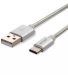 V-TAC Cablu USB TYPE C 1m argintiu 2.4A PLATINUM EDITION V-Tac SKU-8492 (SKU-8492) - balutatech