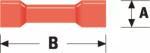 Valueline Papuc electric izolat tip pin diametru interior 4mm exterior 24.5mm recomandat ptr cablu cu sectiunea 0.5-1.5mm rosu Valueline (ST-031) - balutatech