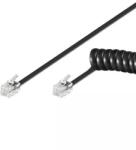Goobay Cablu telefonic receptor spiralat RJ10 7m 4 pini 4 contacte Goobay (16448)