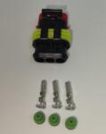 TE Connectivity Set conector cablu Superseal 1.5 mama mufa 3 pin 3 pini inclusi + 3 garnituri incluse IP67 TE Connectivity 282087-1-SET-F (282087-1-SET-F) - balutatech
