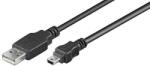 Goobay Cablu USB A la 5 pini mini USB 0.3m Goobay (93229) - balutatech