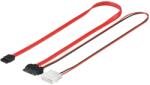 Goobay Cablu de date HDD SATA 2in1 + adaptor de alimentare 1.5Gbit s 3 0.3m 95713 Goobay (21923)