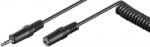 Goobay Cablu audio spiralat Jack 3.5 mm stereo tata - 3.5 mm stereo mama ecranare 48 fire 5m Goobay (50017) - balutatech