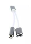 Well Adaptor USB Type C tata - jack 3.5 mm mama si USB Type C mama 13cm Well (18242)