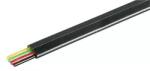 Well Cablu telefon plat 4 fire negru CCS Well pret 1m (18889)