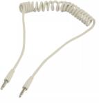 Valueline Cablu audio JACK spiralat 3.5 mm stereo tata la 3.5 mm stereo tata 1m Valueline (VLMP22010W1.00) - balutatech