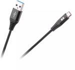 Rebel Cablu USB - USB Type C 0.5m negru panzat REBEL (18859)
