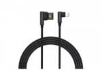GOLF Cablu Golf Pudding iPhone 48I 1m 2.4A negru (GC-48I-B) - balutatech
