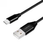 LogiLink Cablu USB 2.0 A - USB type C 0.3m negru LOGILINK CU0139 (CU0139)