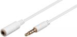 Goobay Cablu Jack 3.5 mm 4pin tata - 3.5 mm 4pin mama 0.5m alb Goobay (62359) - balutatech