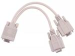 Cabletech Cablu adaptor VGA la 2 VGA mama Cabletech (KPO3869) - balutatech