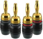 clicktronic Set 4 mufe Banana 4mm Premium Clicktronic Conexiuni Audio de Inalta Calitate pentru cablu 6.0mm2 52546 (52546) - balutatech