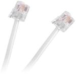  Cablu telefon extensie 3m RJ11 alb (15905)