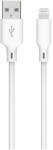 Well Cablu USB2.0 A tata - Lightning 2m 2.4A alb Well (CABLE-USB/LIGHT-2WE06-WL) - balutatech