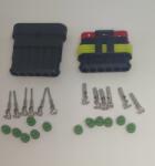 TE Connectivity Set conectori cablu Superseal 1.5 tata-mama mufa 6 pin +12 pini inclusi + 12 garnituri incluse IP67 TE Connectivity 282108-1-SET (282108-1-SET-M-F) - balutatech