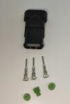 TE Connectivity Set conector cablu Superseal 1.5 tata mufa 3 pin 3 pini inclusi + 3 garnituri incluse IP67 TE Connectivity 282105-1-SET-M (282105-1-SET-M) - balutatech