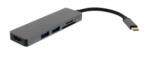 Well Adaptor USB Type C - HDMI +2x USB 3.0 +cititor card Well (ADAPT-USBC-HDMI/USB3.0X2/CR-WL) - balutatech