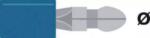 Valueline Papuc FAST ON PLUG 5 mm cablu 1.5-2.5 mm Albastru AF2505HA VALUELINE (17162)