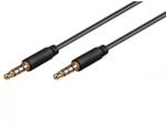 Goobay Cablu audio Jack 3.5 mm 4 pini tata-tata 1.5m Goobay (63828) - balutatech