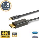 Delight Cablu USB-C la DisplayPort v1.4 4K 60Hz 1.8m delight 20335B (22709)