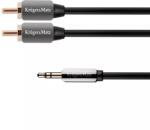 Krüger&Matz Cablu Jack 3.5 mm la 2x RCA 1m Profesional KrugerMatz (KM0309)