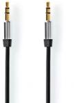 Nedis Cablu Audio Stereo Nedis Jack 3.5 mm - 3.5 mm 1m negru (CAGP21250BK10) - balutatech