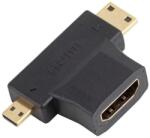 Akyga Adaptor HDMI V1.4 mama - tata micro HDMI si tata mini HDMI AKYGA AK-AD-23 (22321)