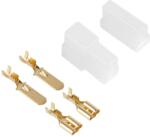  Cupla 2 contacte cu protectie papuc auto 2x tata+mama 6.3mm (15667)