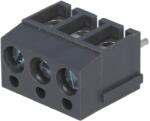 Degson Electronics Regleta 3 contacte neagra de conexiuni placa PCB in unghi 90 5mm 3 piste max. 2.5mm2 negru DEGSON ELECTRONICS DG300-5.0-03P-11-0 (DG300-5.0-03P-11-00A(H)) - balutatech