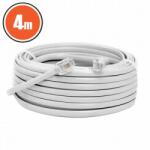 MNC Cablu telefon RJ11 4m Fisa modulara 6P4C - fisa modulara 6P4C alb 20301 (20301) - balutatech