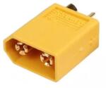 AMASS Mufa alimentare DC XT60 tata pin 2 pe cablu cu lipire 30A 500V AMASS XT60-M (XT60-M) - balutatech