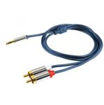 Somogyi Elektronic Cablu audio HiFi stereo Jack 3.5 mm - 2x RCA 4m dublu ecranat HOME (20427)