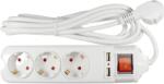 Lohuis Prelungitor Lohuis 3 prize cu 2 USB, 3 m - 3500 W (1055145)