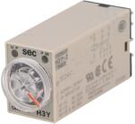Omron Timer electronic de 0, 5÷10 secunde DPDT 250VAC/5A 24VDC cu soclu -10÷50°C PIN: 8 (H3Y-2 DC24 10S)