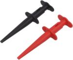 CAL TEST Clips de măsurare cu cârlig 5A neagră, roşie 4mm - L: 126mm (CT4467)