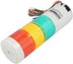 Qlight Coloană de semnalizare LED 24VDC, IP54, roşu/ambră/verde (STG50ML-BZ-3-24-RAG)