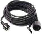 Lohuis Prelungitor cu fisa si cupla 10 m, 3 x 1.5 mmp, negru (1060268)