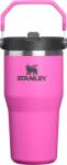 STANLEY Cană termică cu mâner și pai IceFlow Hot Pink 590 ml (10-12044-0611)