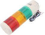 Qlight Coloană de semnalizare LED roșu/ambră/verde 24V (QTG70MLF324RAG)