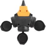Hepol Cupla tripla Hepol 16A cu contact de protectie IP44 (1108607)